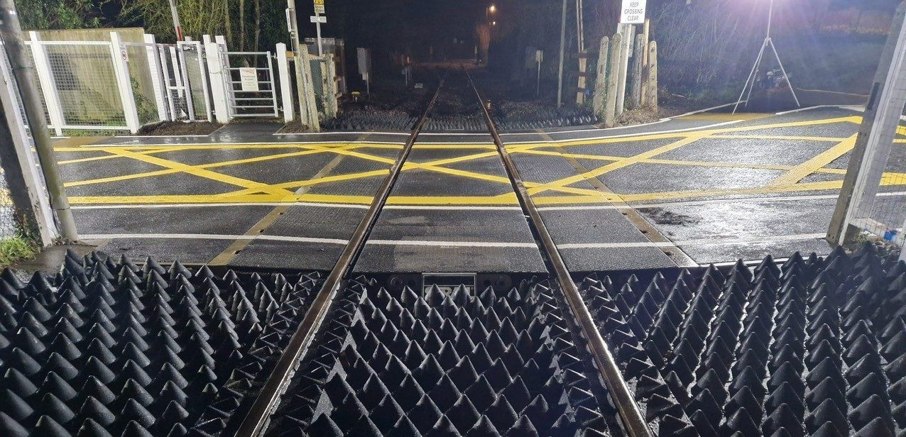 Level Line Rail Crossing Marking System | Kestrel